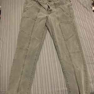 Olive green Mid Calf Pants